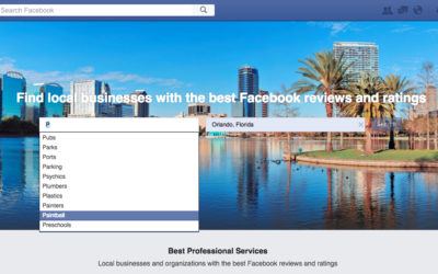 Facebook Services: Find Businesses in Your City Based on Their Ratings and Proximity