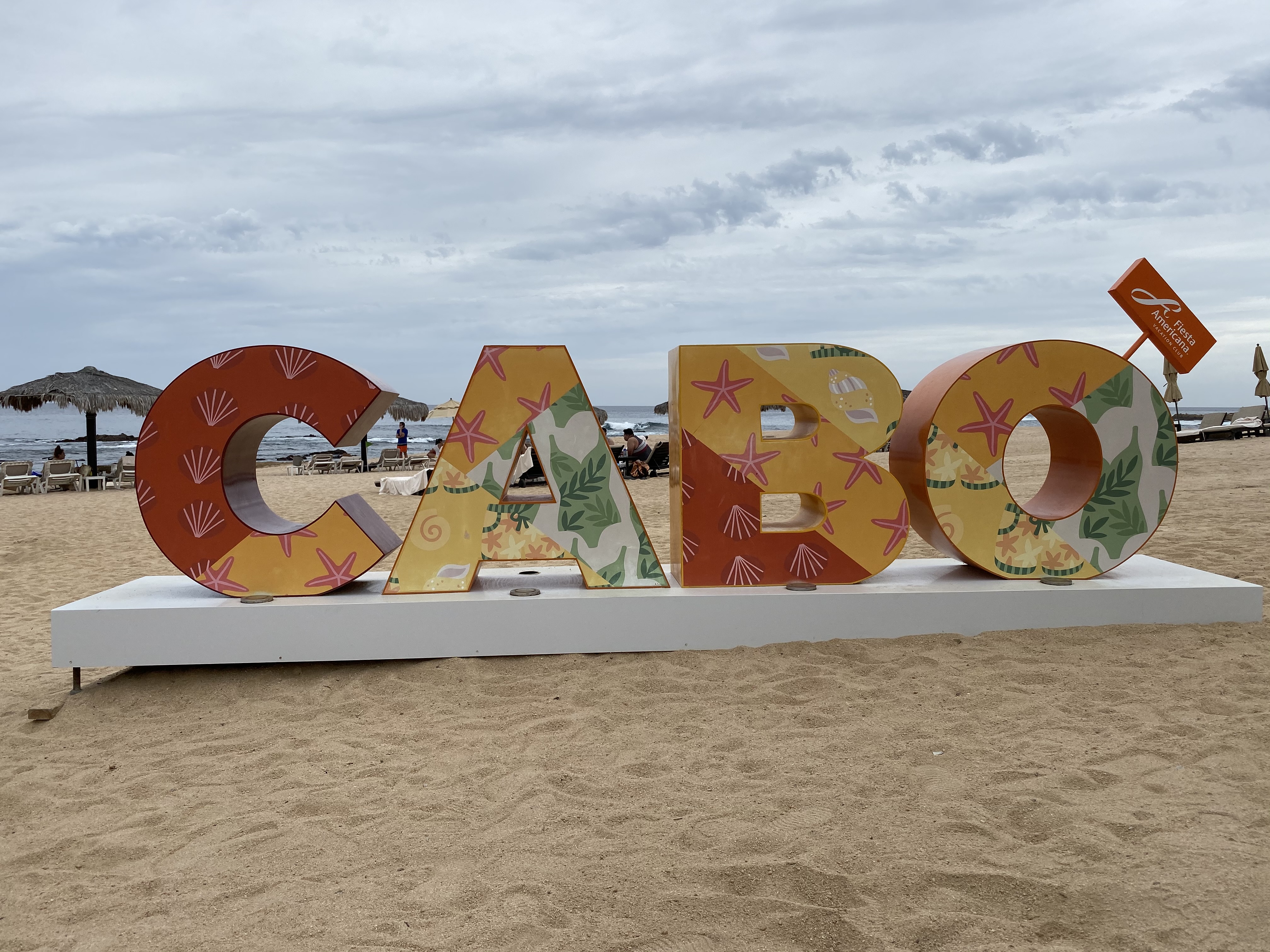 Cabo Sign on the beach