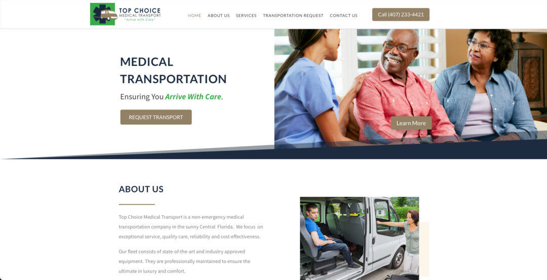 Dt Website Portfolio - TC Medical Transport
